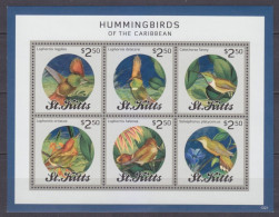 2014 St Kitts 1397-1379KL Birds 13,00 € - Segler & Kolibris