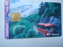 NORWAY  USED CARDS  TRAIN TRAINS - Trains