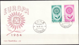 Europa CEPT 1964 Italie - Italy - Italien FDC3 Y&T N°907 à 908 - Michel N°1164 à 1165 - 1964