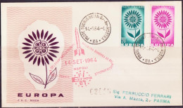 Europa CEPT 1964 Italie - Italy - Italien FDC5 Y&T N°907 à 908 - Michel N°1164 à 1165 - 1964