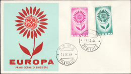 Europa CEPT 1964 Italie - Italy - Italien FDC8 Y&T N°907 à 908 - Michel N°1164 à 1165 - 1964