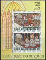 BL32**(335A/336A) - Visite Papale En Afrique / Pauselijk Bezoek Aan Afrika / Päpstlicher Besuch In Afrika - BURUNDI - Unused Stamps