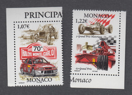 Timbres De Monaco Neufs** 70ème Rallye De Monte-Carlo - N° 2334 Et 2335 - TB - Autres & Non Classés