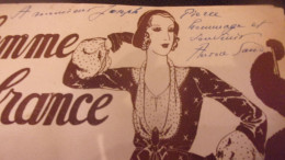 1931 RARE AUTOGRAPHE   Aurore SAND A JOSEPH PIERRE SUR REVUE FEMME DE FRANCE DONT ARTICLE BERRY INDRE DE A SAND ENVELOPP - Schriftsteller