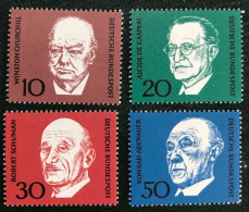 Deutsche Bundespost - Germany - C17/53 - 1968 - MNH - Michel 554#557 - Konrad Adenauer - Ungebraucht