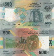 CENTRAL AFRICAN STATES       500 Francs       P-W700       2020 (2022)        UNC - Stati Centrafricani