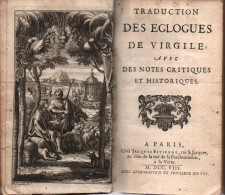 TRADUCTION DES EGLOGUES DE VIRGILE AVEC NOTES  1708 - 1701-1800