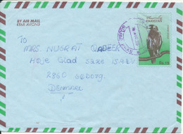 Pakistan Postal Stationery Cover Sent To Denmark 30-8-1998 - Pakistan