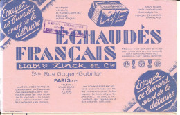 Echaudés Francais-etablissements Zinck Et Cie--buvard Cachet -leroy Hennuyer-st Martin Les  Boulogne - Chaussures