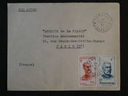 BT5  MADAGASCAR BELLE LETTRE 1951 PAR AVION  TANANARIVE A PARIS FRANCE+ AFF. INTERESSANT++++ - Briefe U. Dokumente