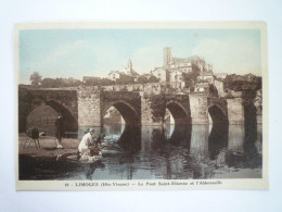 L 52  LIMOGES  (Haute-Vienne)  :  Le Pont SAINT-ETIENNE  Et L'ABBESSAILLE   XXX - Limoges