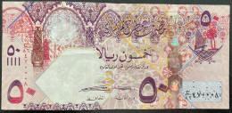 50 Riyals Qatar Central Bank Used Falcon - Qatar