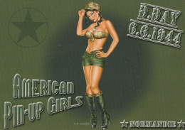 CARTE POSTALE M. LANDFEFELD PHOTO D.DAY 06.O6.1944 NORMANDIE : AMERICAN PIN UP GIRLS SEXY ET EROTIC - Pin-Ups