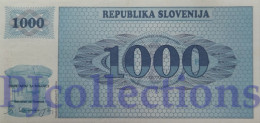 SLOVENIA 1000 TOLARJEV 1991 PICK 9a AU/UNC RARE - Slovenië
