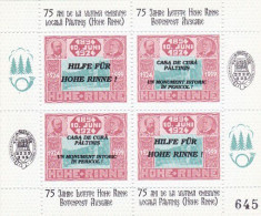 FULL SHEETS, PALTINIS- HOHE RINNE HEALTH RESORT LAST STAMP ISSUE ANNIVERSARY SHEET, 1999, ROMANIA - Fogli Completi