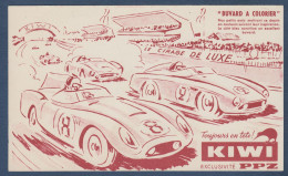 Buvard à Colorier  KIWI  Circuit Automobile - Automóviles