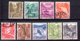 SUISSE / SERIE COURANTE N° 289 à 297 - Used Stamps