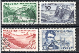 SUISSE / SERIE PROJUVENTE 1931 N° 250 à 253 - Used Stamps