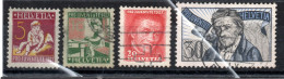 SUISSE / SERIE PROJUVENTE 1927 N° 226 à 229 - Usados