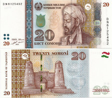 TAJIKISTAN       20 Somoni       P-25[c]       2018       UNC - Tayikistán