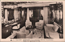 ! Cpa Paquebot Normandie, De La Compagnie Generalle Transatlantique, Schiff, Oceanliner, Ship, Frankreich,Transatlantik - Steamers