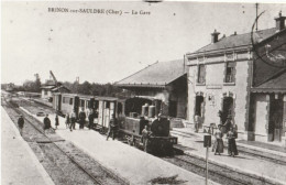 BRIENON Sur SAULDRE  La Gare  ( Repro-photo ) - Brinon-sur-Sauldre