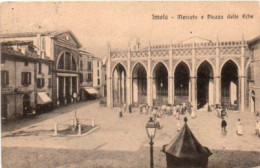 ITALIA - IMOLA - Mercato E Piazza Delle Erbe, Animata, Viag.1916 - MAG-2023-74 - Imola