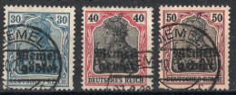 MEMEL  Timbres-Poste N°7 à 9 Oblitérés TB Cote : 3.25€ - Gebraucht