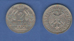 Germania 2 Mark 1951 D Deutschland RFG BRD - 2 Marcos