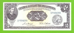 PHILIPPINES 2 PESOS 1949/1969  P-134d UNC - Philippines