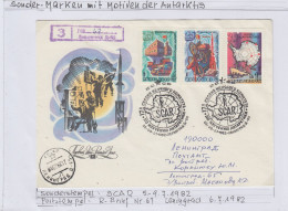 Russia SCAR  Registered Letter Ca Leningrad 6.7.1982 (SQ150B) - Événements & Commémorations