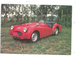 Cp, Automobile, Musées De L'automobile Du Mans Et De Chatellerault , TRIUMPH TR2 1953, Vierge - Passenger Cars