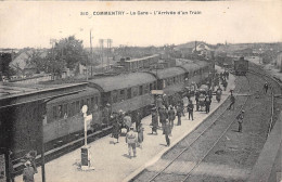 03-COMMENTRY- LA GARE L'ARRIVEE D'UN TRAIN - Commentry