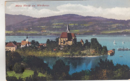 C8883) MARIA WÖRTH Am Wörthersee - Kirchen - Haus - Schilf - Segelboote U. DAMPFSCHIFF Alt  1918 Leon Klagenfurt - Maria Wörth