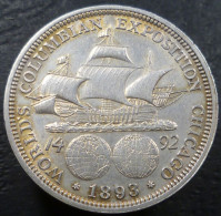 Stati Uniti D'America - ½ Dollaro 1893 - Fiera Mondiale Colombiana, Chicago 1893 - KM# 117 - Unclassified