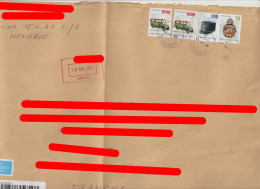 6663 Lettre Cover HONGRIE MAGYAR 2021 RECOMMANDE REGISTERED METIER FACTeuR LA POSTE POSTMAN Postbote Kecskemet - Postmark Collection
