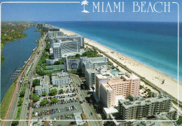 MIAMI BEACH, VUE AERIENNE, LOOKING NORTH THE SHAWNEE RESSORT,  FONTAINEBLEAU HILTON COULEUR REF 8607 ESC - Miami Beach