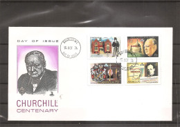 Churchill ( FDC De Antigua De 1974 à Voir) - Sir Winston Churchill