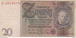 20 Mark - Allemagne  -   Reichsbanknote - 1924  - C 36156769 - Ohne Zuordnung