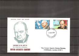 Churchill ( FDC Du Territoire Antarctique Britannique De 1974 à Voir) - Sir Winston Churchill