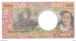 Billet  France 1000 Francs   Institut D'emission D'outre Mer  Sans Date  P 6- 030 -  66037   Neuf - Papeete (French Polynesia 1914-1985)