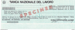 Billet Fictif -  Cheque  - Italie   - Banque  Nationale  - - Fictifs & Spécimens