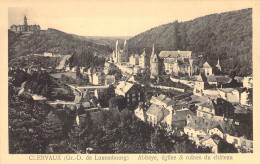 LUXEMBOURG - CLERVAUX - Abbaye église Et Ruines Du Château - Carte Postale Ancienne - Clervaux