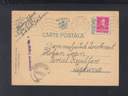 Rumänien Romania PK 1942 Lugoj Nach Tighina Zensur - Storia Postale Seconda Guerra Mondiale