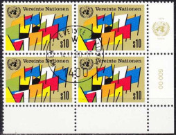 UNO Wien Vienna Vienne [1979] MiNr 0006 4er ( O/used ) Mit Emblem - Oblitérés