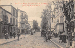 92-MONTROUGE- AVENUE DE LA REPUBLIQUE PRISE VERS LA RUE PERIER - Montrouge