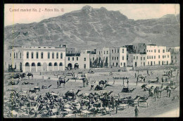 YEMEN - Camel Market Nº 2 - Aden Nº 10 -  Carte Postale - Marchés