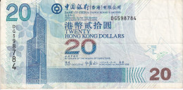 BILLETE DE HONG KONG DE 20 DOLLARS DEL AÑO 2006 (BANK NOTE) - Hongkong