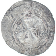 Monnaie, France, Charles VI, Denier Tournois, 1380-1422, 2nd Emission, TB - 1380-1422 Carlos VI El Bien Amado