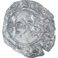 Monnaie, France, Charles VI, Denier Tournois, 1380-1422, 1st Emission, TB - 1380-1422 Carlos VI El Bien Amado